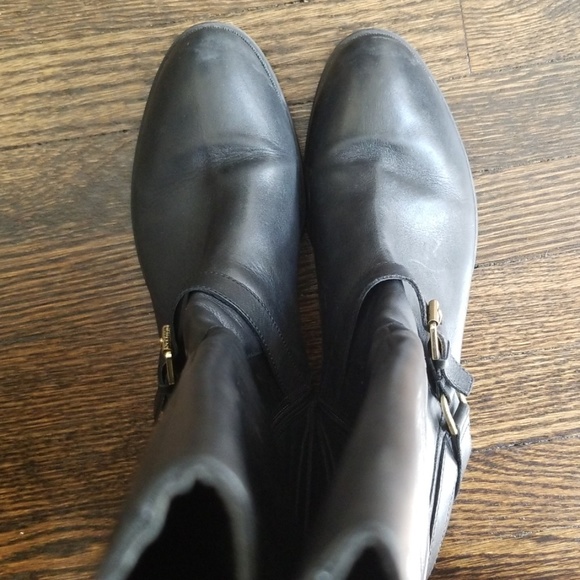 Ralph Lauren Black Riding Boots - Size 9.5 - Picture 5 of 8